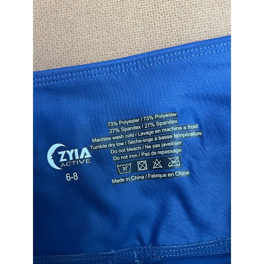 Zyia Active Blue Shine Leggings‎ Size 6-8 - Picture 4 of 6